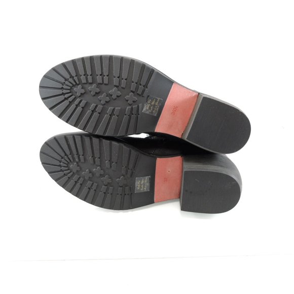 NIB$298 LUXURY REBEL LADY DEE LACE-UP BUCKLED MILITARY BELTED CUFF BOOTS 35 5 - Picture 5 of 5